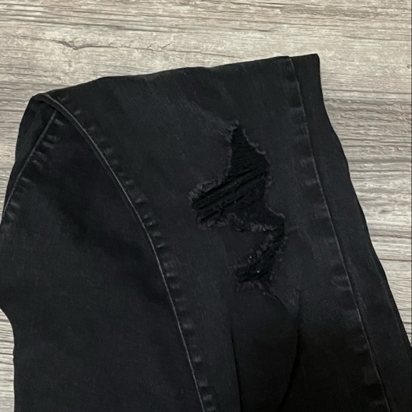 Black Ripped Skinny Jeans - Picture 3 of 3